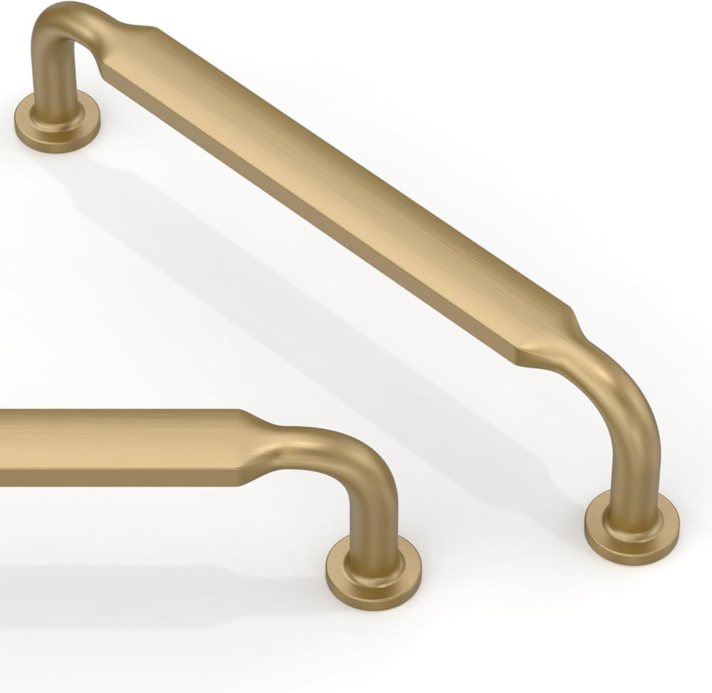 10 Pack Champagne Bronze Cabinet Pulls 5 Inch(128mm) Kitchen Cabinet Handles Solid Zinc Alloy Cab... | Amazon (US)