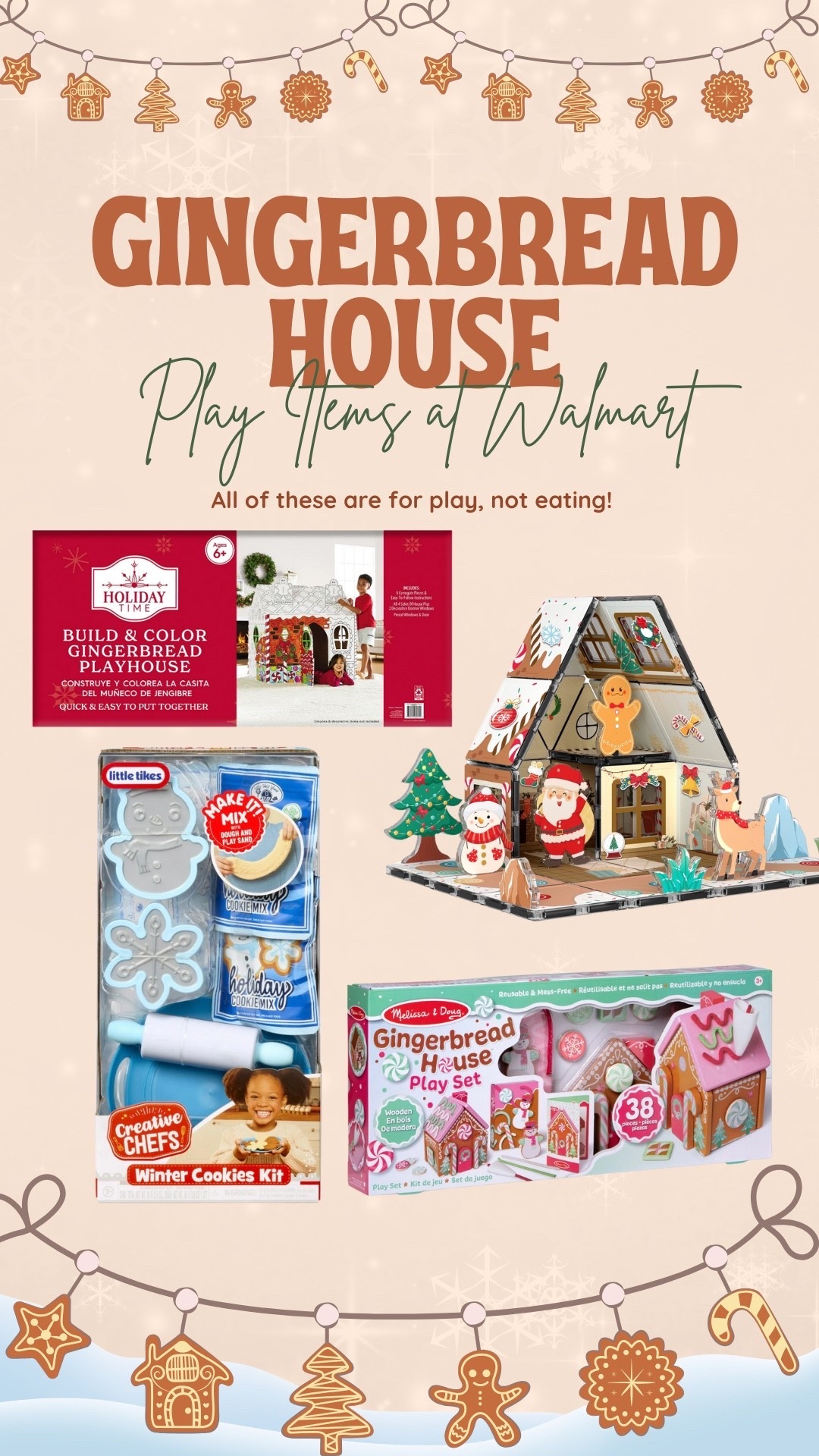 Who doesn’t love a play gingerbread house or cookies?! Find these at #walmart ! 



#walmartfinds #gingerbreadhouse 

#LTKHoliday #LTKSeasonal #LTKGiftGuide