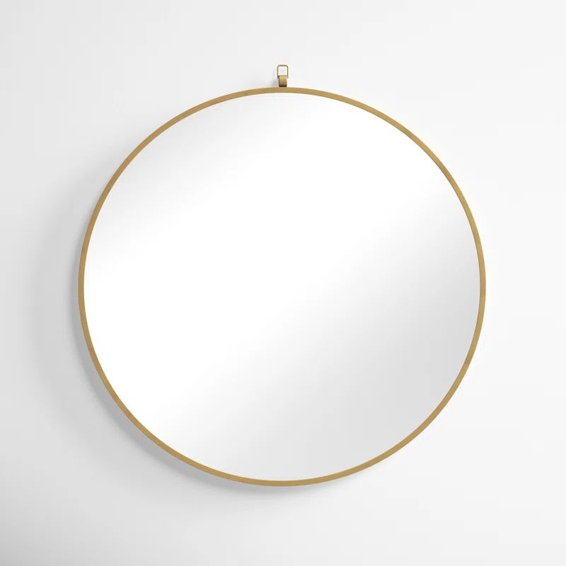 Cassie Round Metal Wall Mirror | Wayfair North America