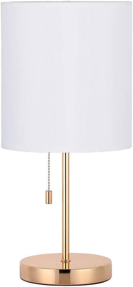 HAITRAL Nightstand Table Lamp - Bedside Lamp, Modern Desk Lamp for Bedroom, Office, College Dorm ... | Amazon (US)