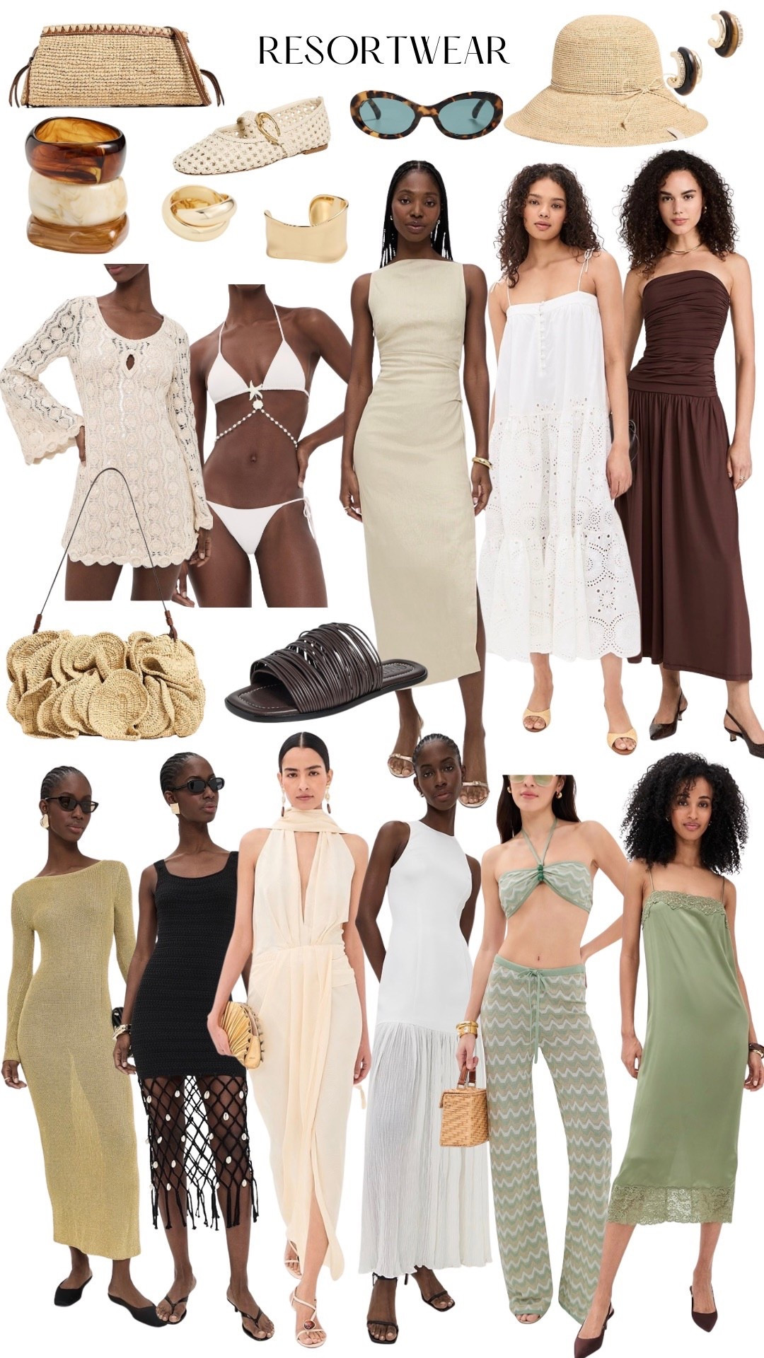 Resort wear 2026: shop vacation outfits for your next spring break getaway! Beach outfits, resort wear, night out looks and vacation accessories.

#resortwear #vacationoutfits #vacation #springbreak #vacationoutfitsbeach #getaway #dress #swimwear #bag #beachbag #sandals #bracelets #pants #vacationoutfit #vacationlook #beachvacation #beachoutfit 

#LTKTravel #LTKootd #LTKSeasonal