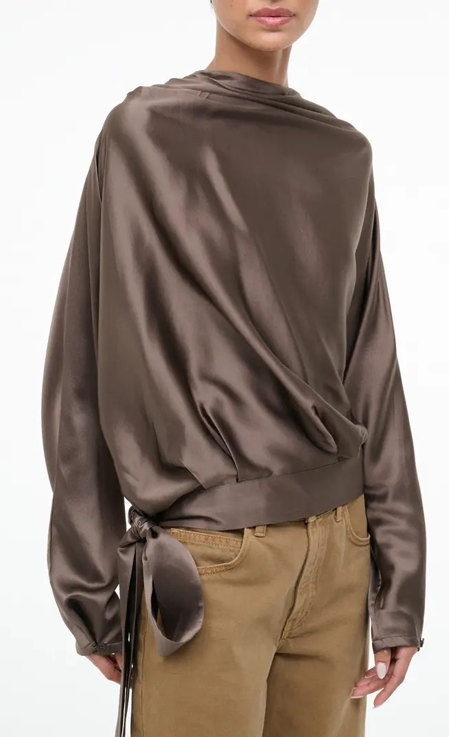 Phoebe Dolman Sleeve Silk Top | Nordstrom