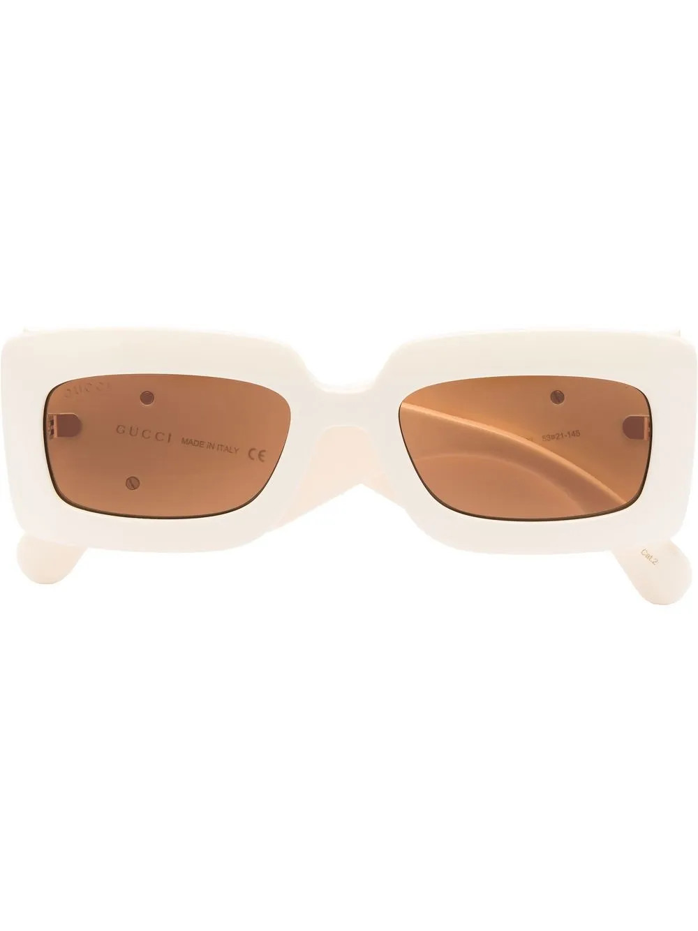 oversized-logo rectangle frame sunglasses | Farfetch Global