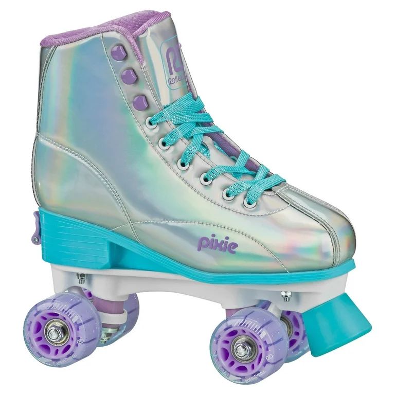 Roller Derby Girls Pixie Holographic Roller Skates with Adjustable sizing (3-6) | Walmart (US)
