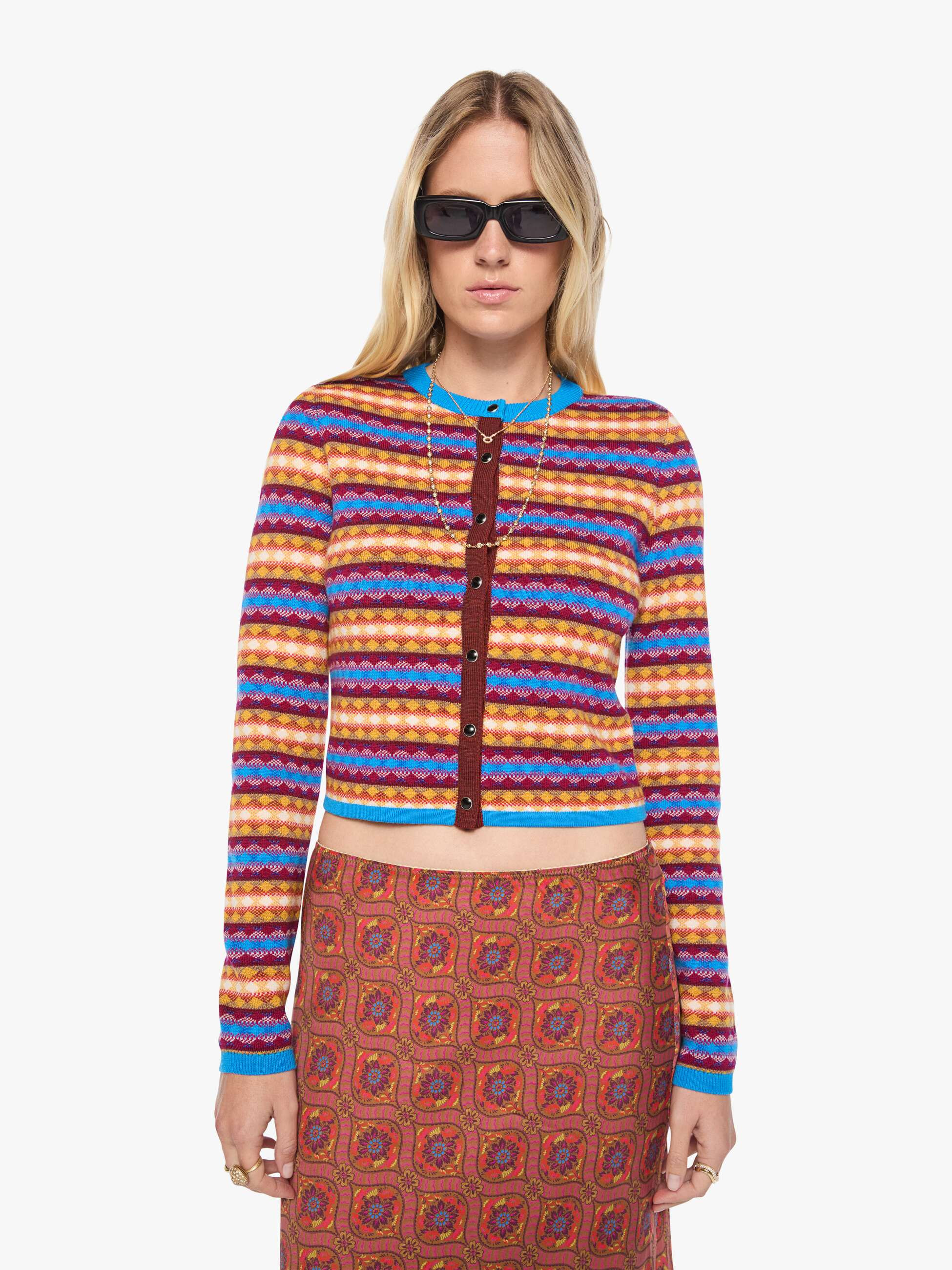 The Lil' Cardigan - Jacquard | Mother Denim