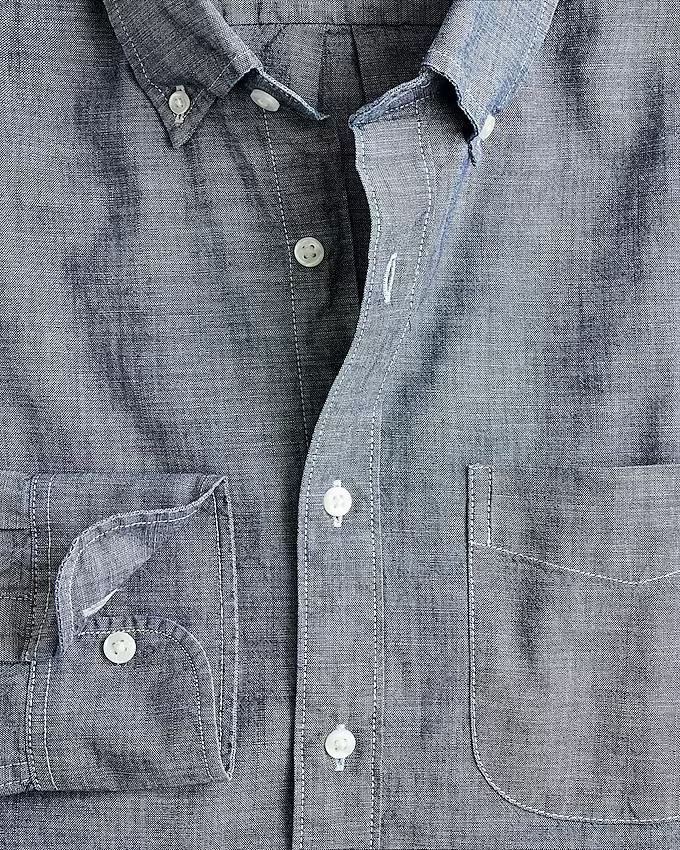 Organic cotton chambray shirt in one-year wash | J. Crew US
