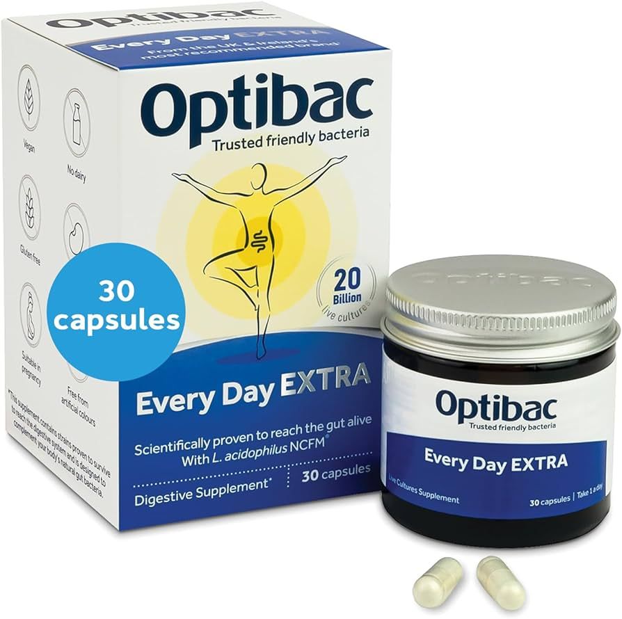Optibac Probiotics Every Day Extra - High Strength Vegan Digestive Probiotic Supplement with 20 B... | Amazon (UK)