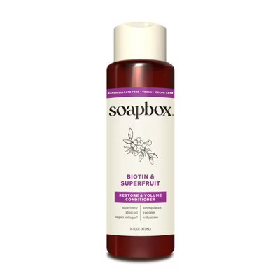 Soapbox Biotin and Superfruit Blend Volumizing Conditioner - 16 fl oz | Target