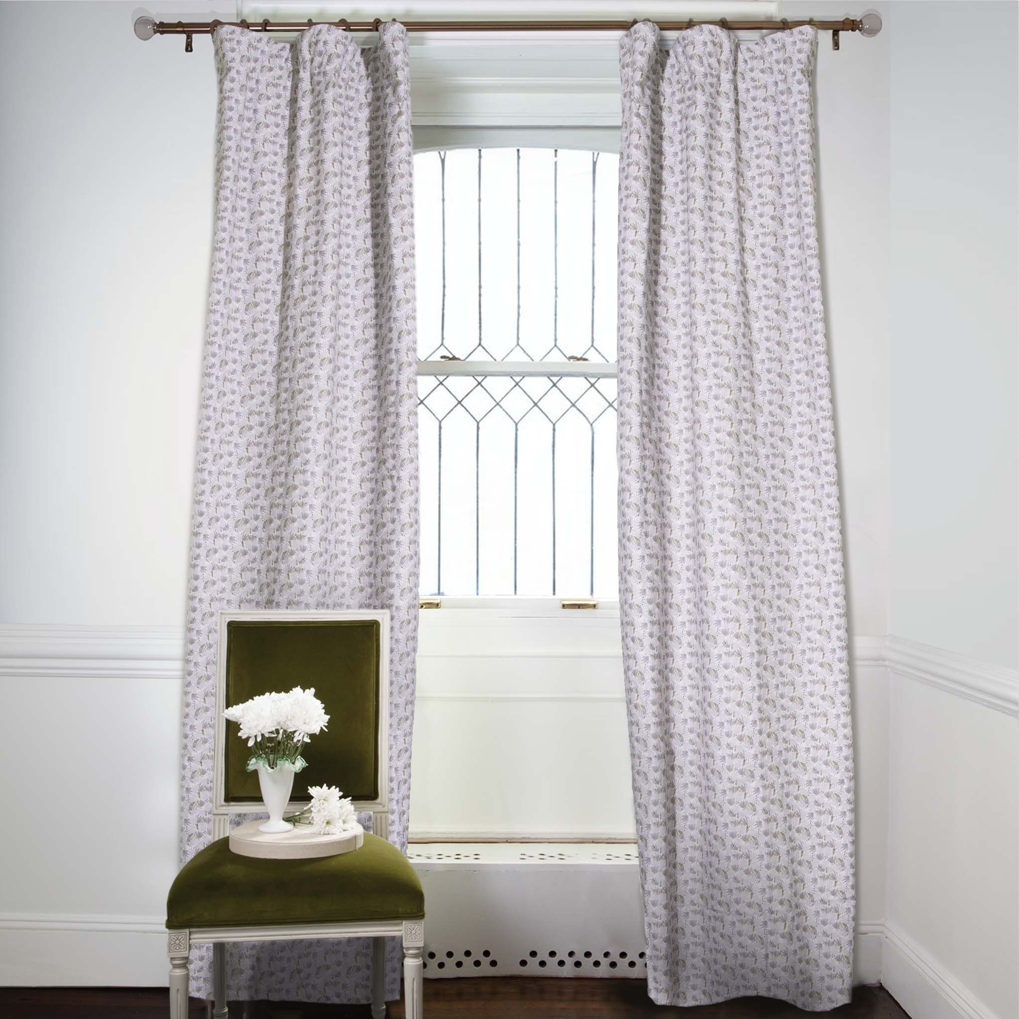 Eden Grey Curtain | Pepper