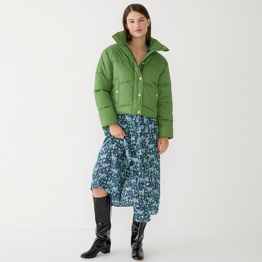 Limited-edition cropped puffer jacket | J. Crew US