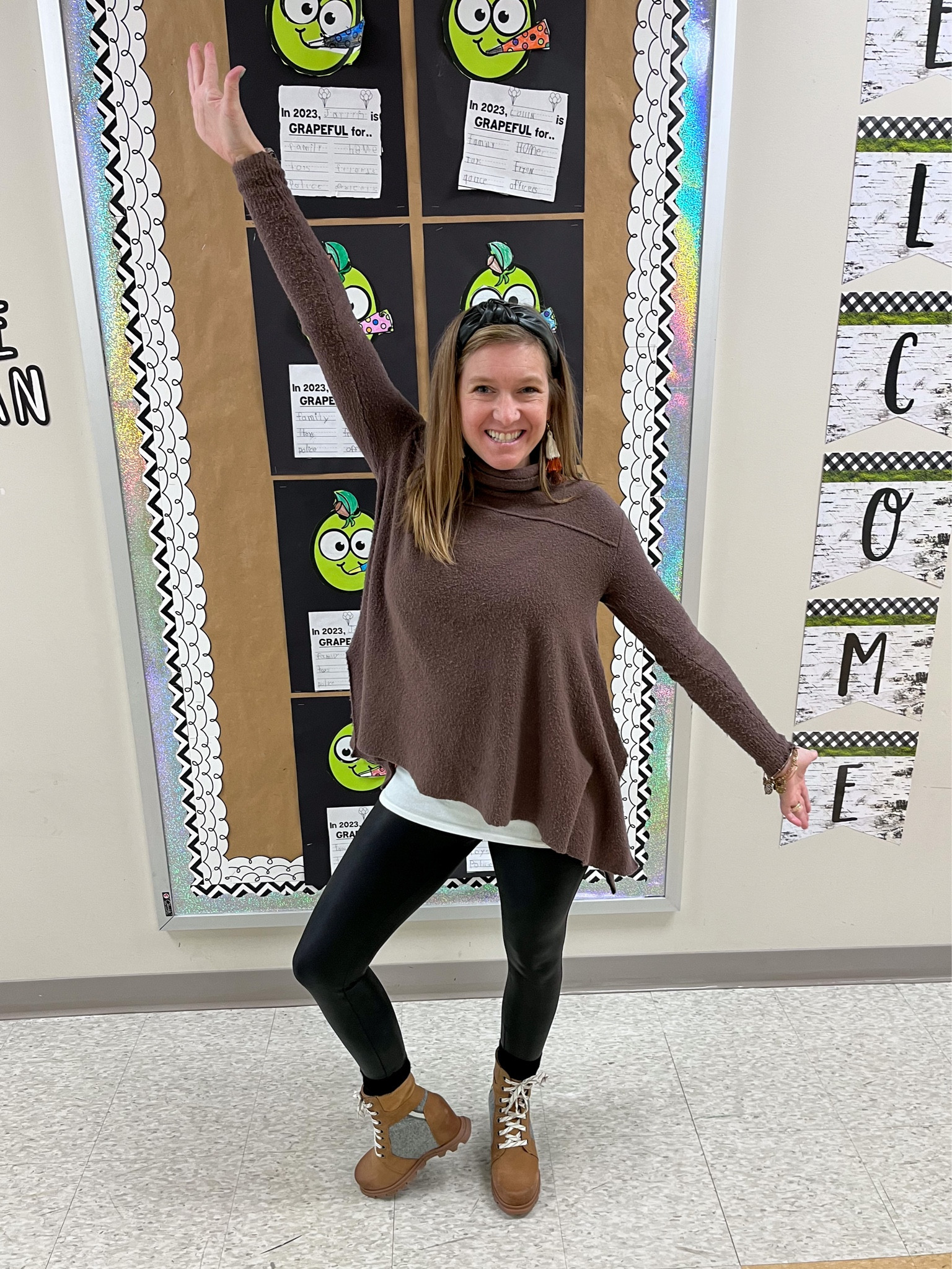 These shoes passed the test!  After teaching kindergarten all day my feet still feel AMAZING!  I mean if they pass the kindergarten teacher test they are truly worth it!  The leggings pass the test too!  Believe it or not this was a super cozy, comfy outfit!  

#LTKshoecrush #LTKSeasonal #LTKFind