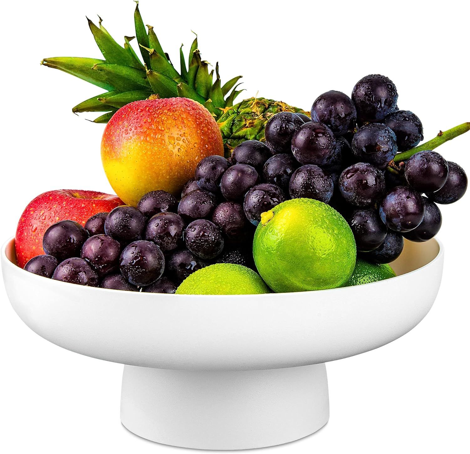 Awarmbe 10.4 Inch Fruit Bowl, Fruit Bowl For Kitchen Counter, Pedestal Fruit Bowl For Table Count... | Amazon (US)