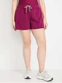 Extra High-Waisted Dynamic Fleece Sweat Shorts | Old Navy (US)