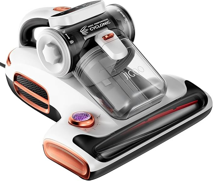 JIGOO T600 Mattress Vacuum Cleaner with UV-C Light, 15Kpa Suction 700W Powerful Double-Cup Handhe... | Amazon (US)