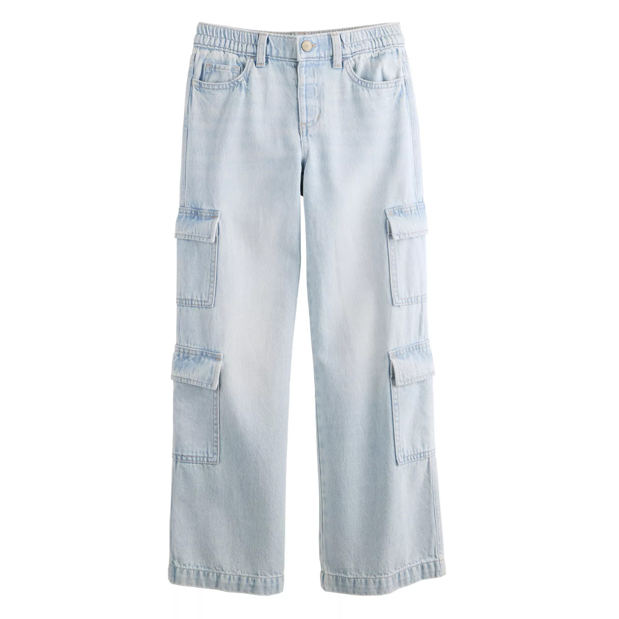 Girls 4-18 SO® Adaptive Mid Rise Cargo Wide Leg Pants | Kohl's