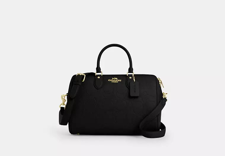 Rowan Large Satchel Bag In Signature Leather | Coach Outlet CA