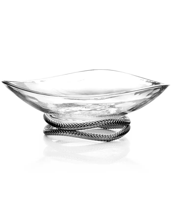 Nambe Braid 11" Glass Centerpiece Bowl | Macy's