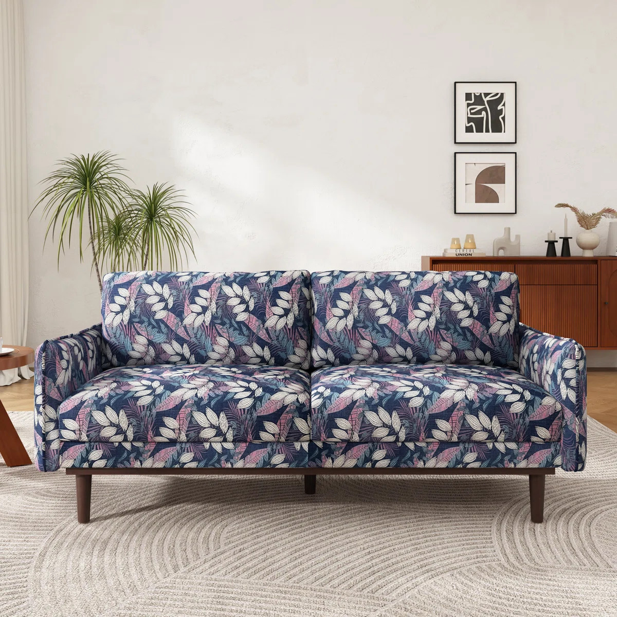 Calvera Modern Loveseat Sofa With Spacious Seating And Stitched Armrests | Wayfair North America