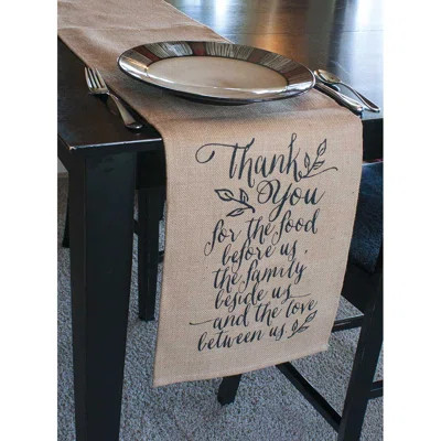 Thank You Table Runner | Wayfair North America
