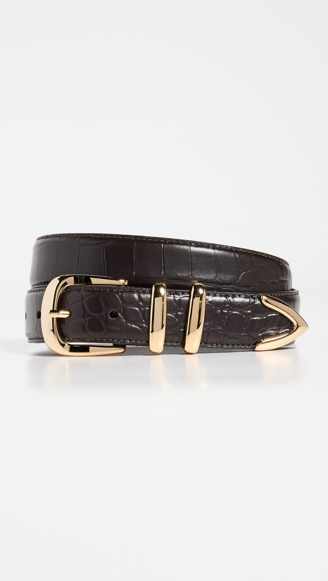 The Jordan Croc Embossed Belt | Shopbop