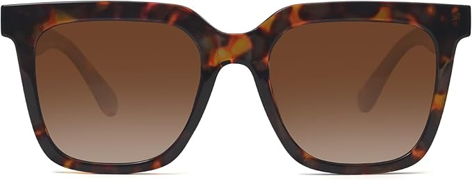 Large Square Sunglasses Trendy Polarized Sunglasses for Women Men Classic Retro Style UV400 Prote... | Amazon (US)