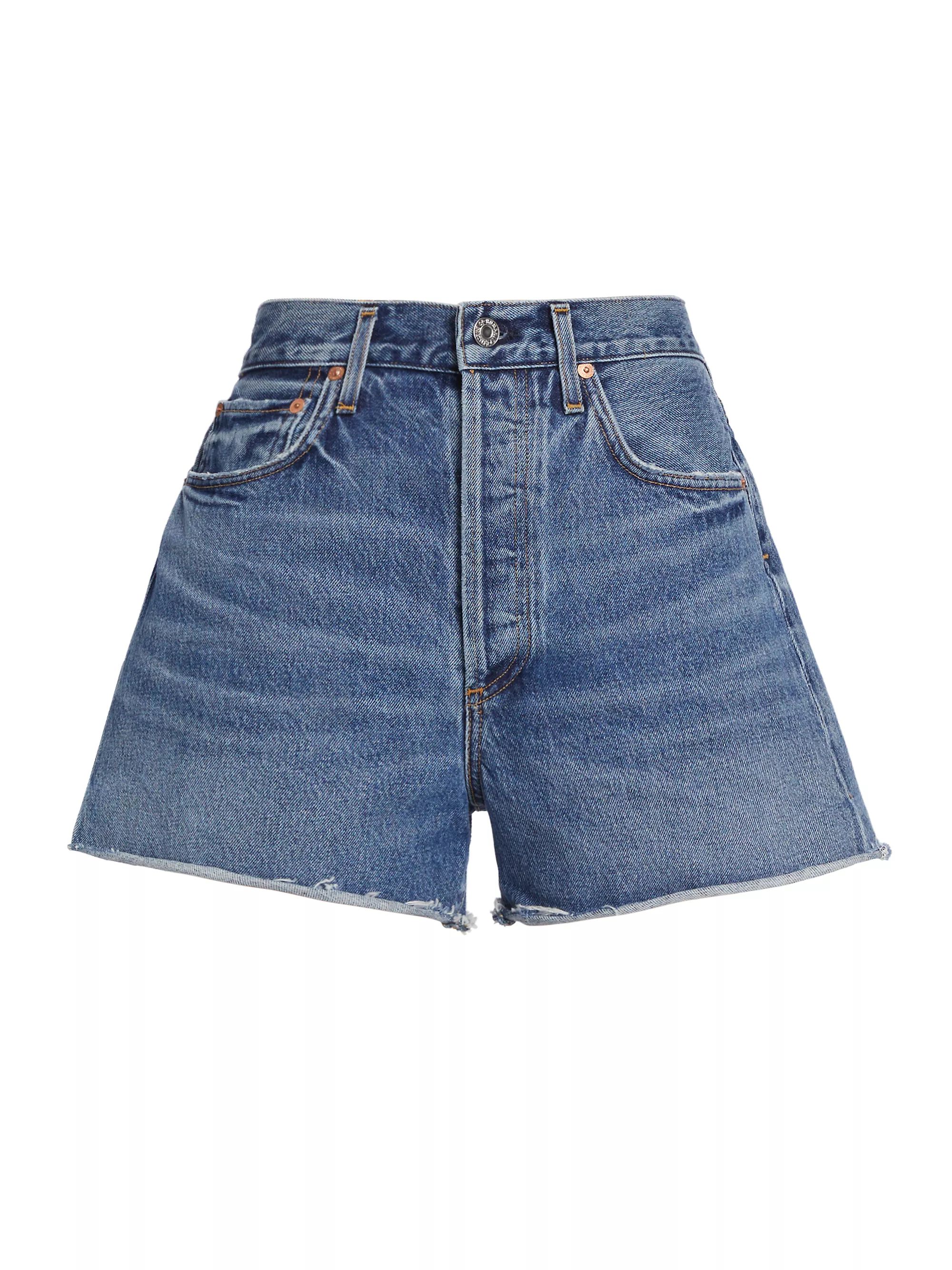Shop Citizens of Humanity Marlow Mid-Rise Denim Cut-Off Shorts | Saks Fifth Avenue | Saks Fifth Avenue
