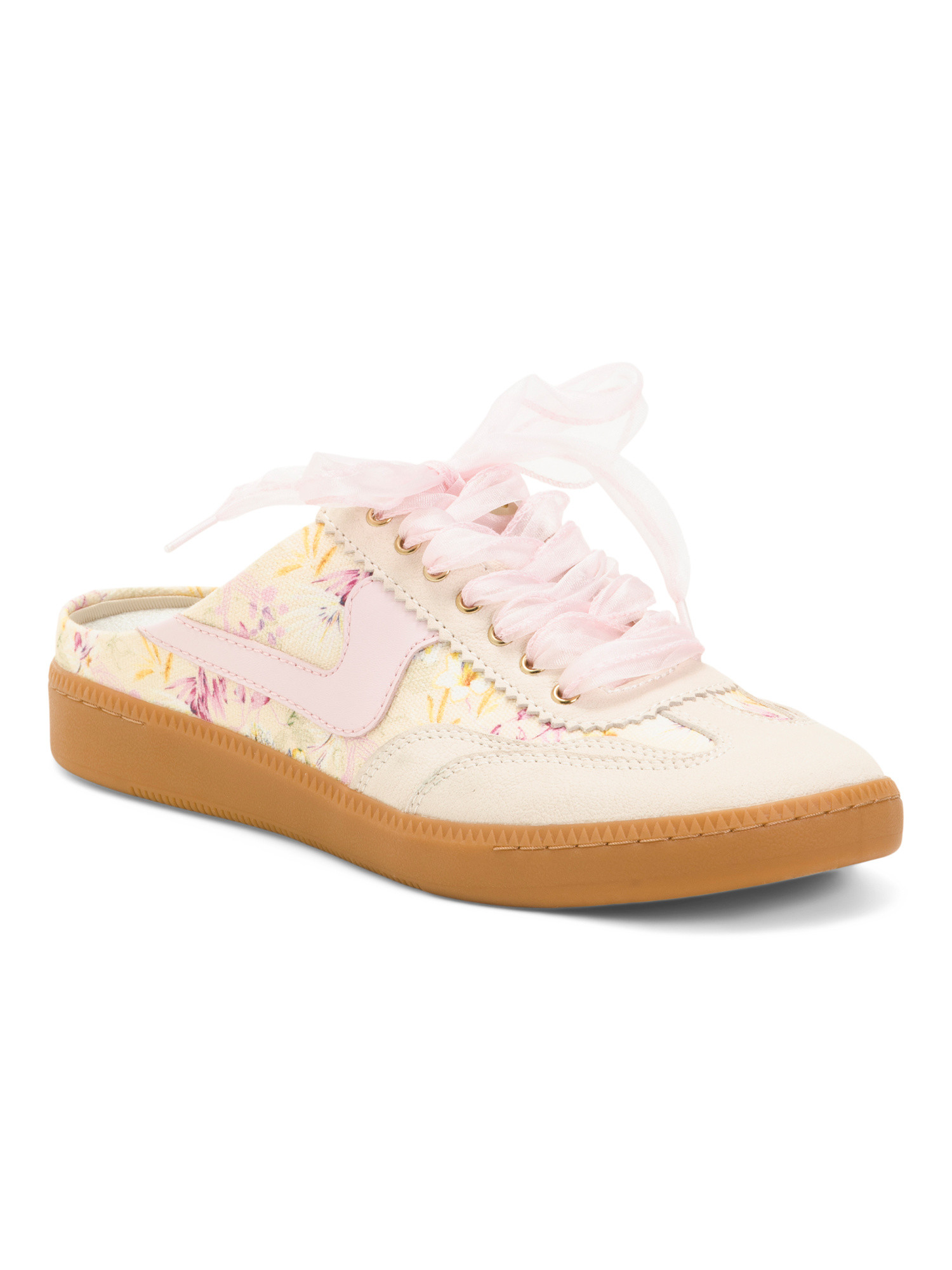 Leather Notice Slide Sneakers | TJ Maxx