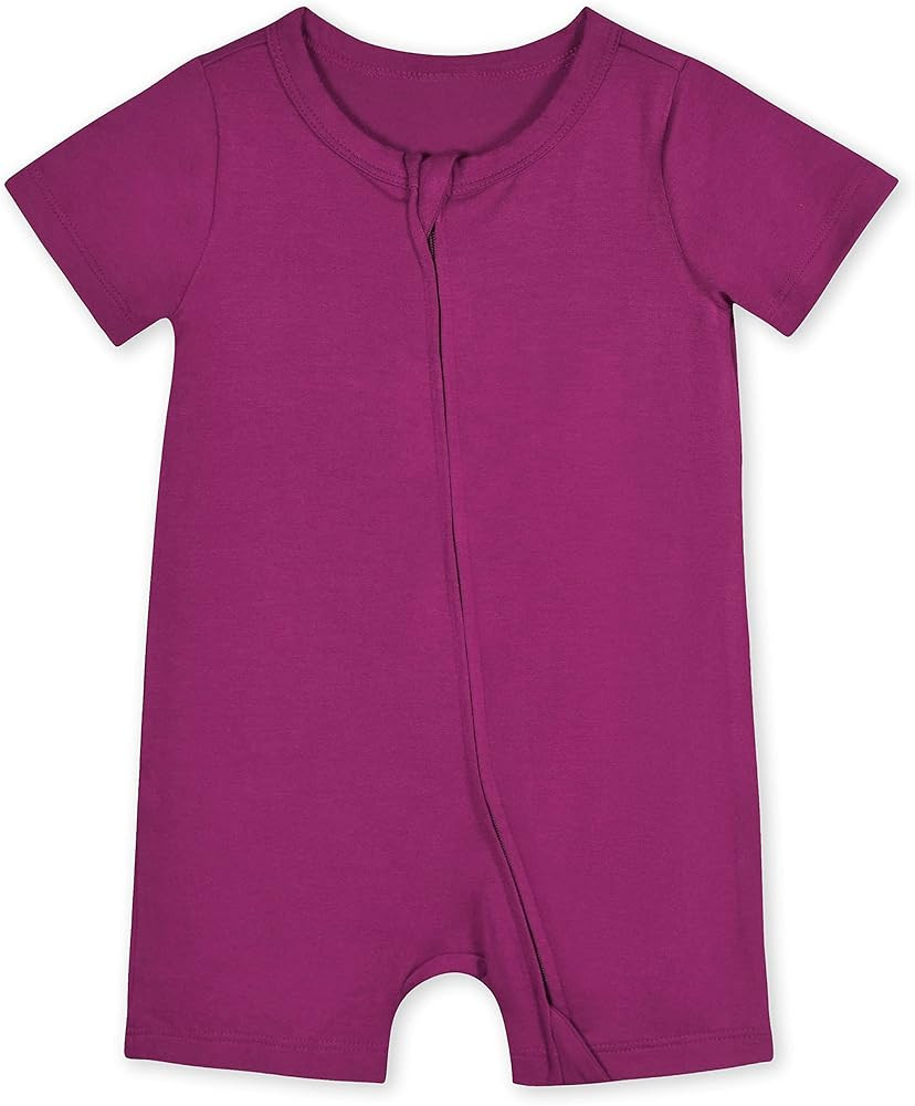 Gerber Unisex Baby Buttery-Soft Short Sleeve Romper With Viscose Made With Eucalyptus | Amazon (US)