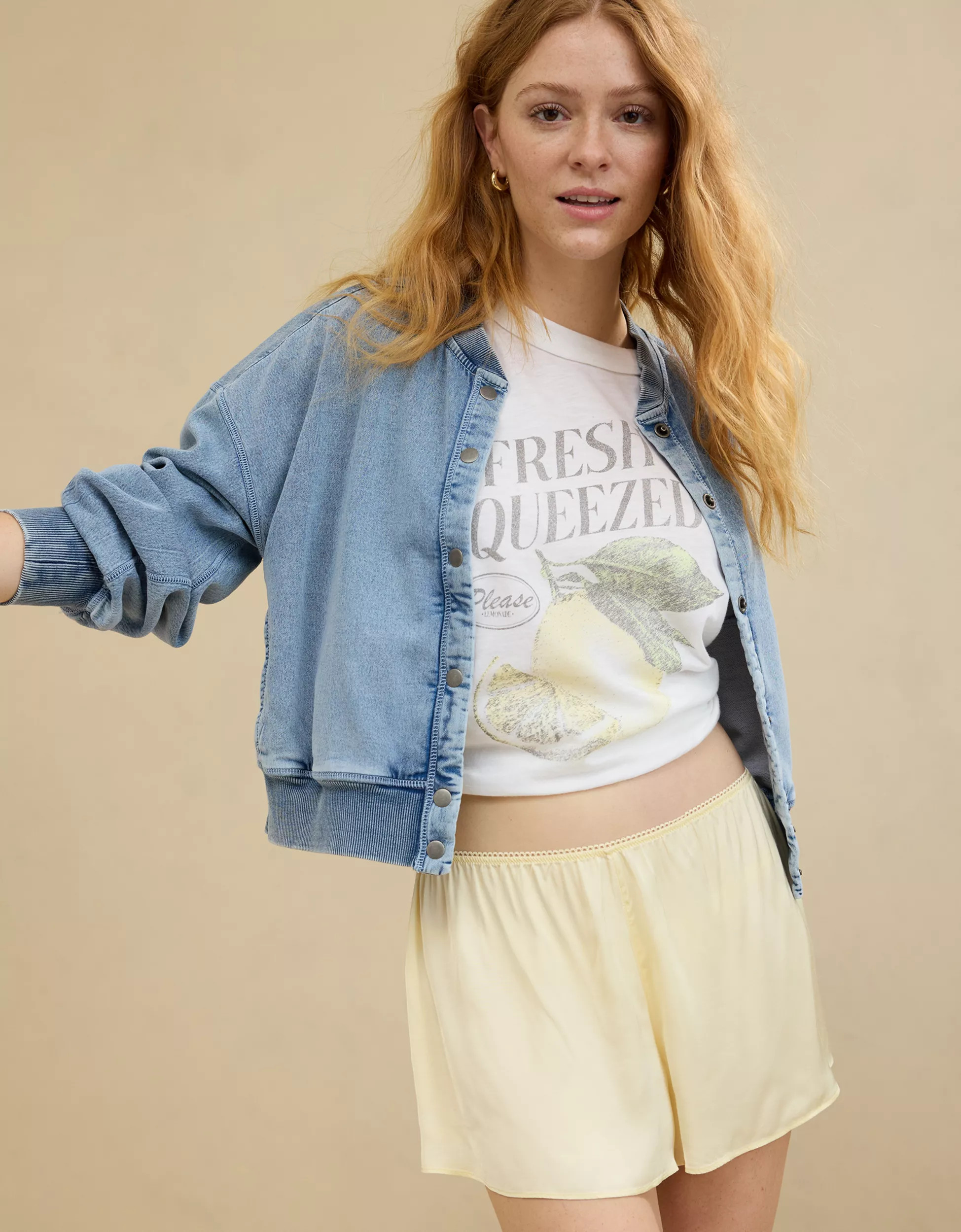 Aerie Off-Duty Satin Flirty Boxer | Aerie