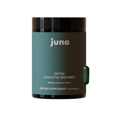 Juna Detox Digestive Enzymes & Probiotic - Fast-Acting Relief for Bloat, Gas, Indigestion & Discomfort - Promotes Healthy Digestion, Regularity & Gut Health | Amazon (US)