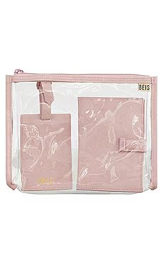 BEIS The Passport & Luggage Tag Set in Atlas Pink from Revolve.com | Revolve Clothing (Global)