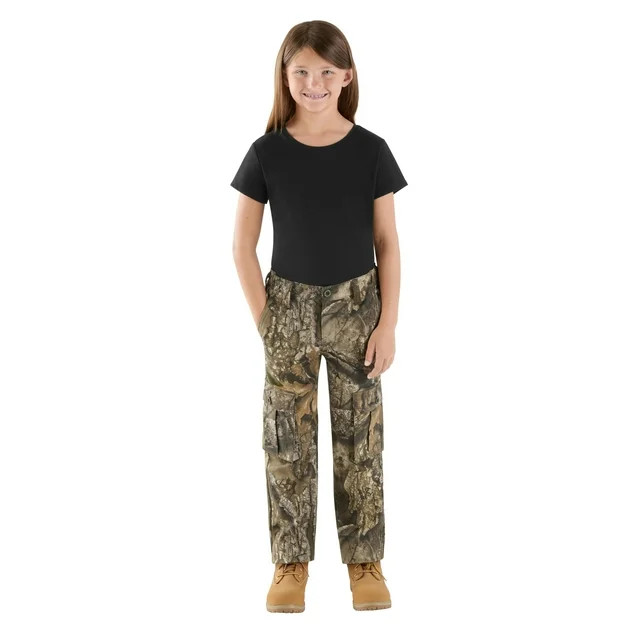 Realtree Youth 6-Pocket Cargo Hunting Pant, Realtree APX, XS - Walmart.com | Walmart (US)