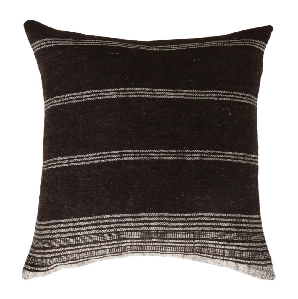 Nova Wool Brown Stripe Pillow Cover | Danielle Oakey Interiors INC