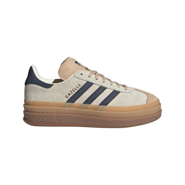 Women's adidas Gazelle Bold Sneakers 6.5 Regular Cream White / Night Indigo / Magic Beige | Scheels Sports