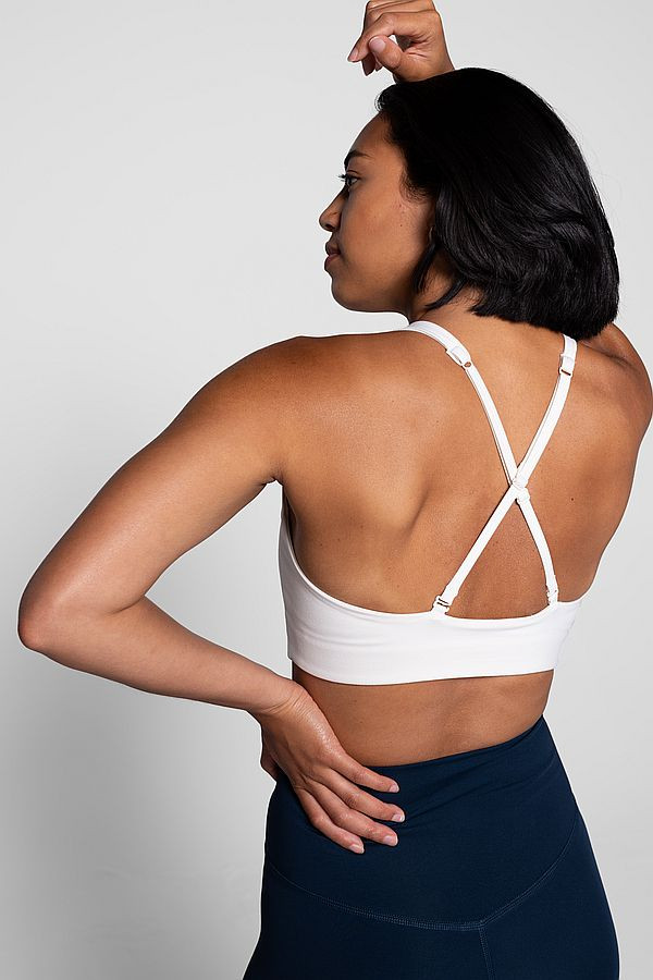 Girlfriend Collective | Ivory Topanga Bra | The Lobby