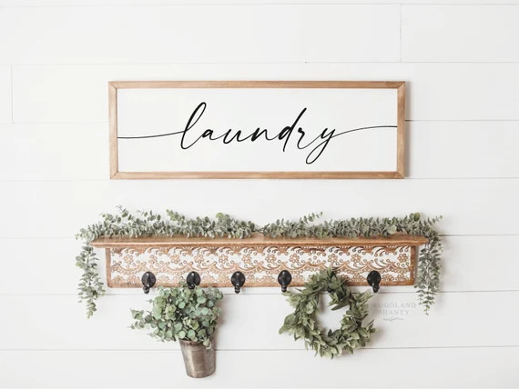 Laundry Room Sign  Laundry Sign  Farmhouse Laundry Sign | Etsy | Etsy (US)