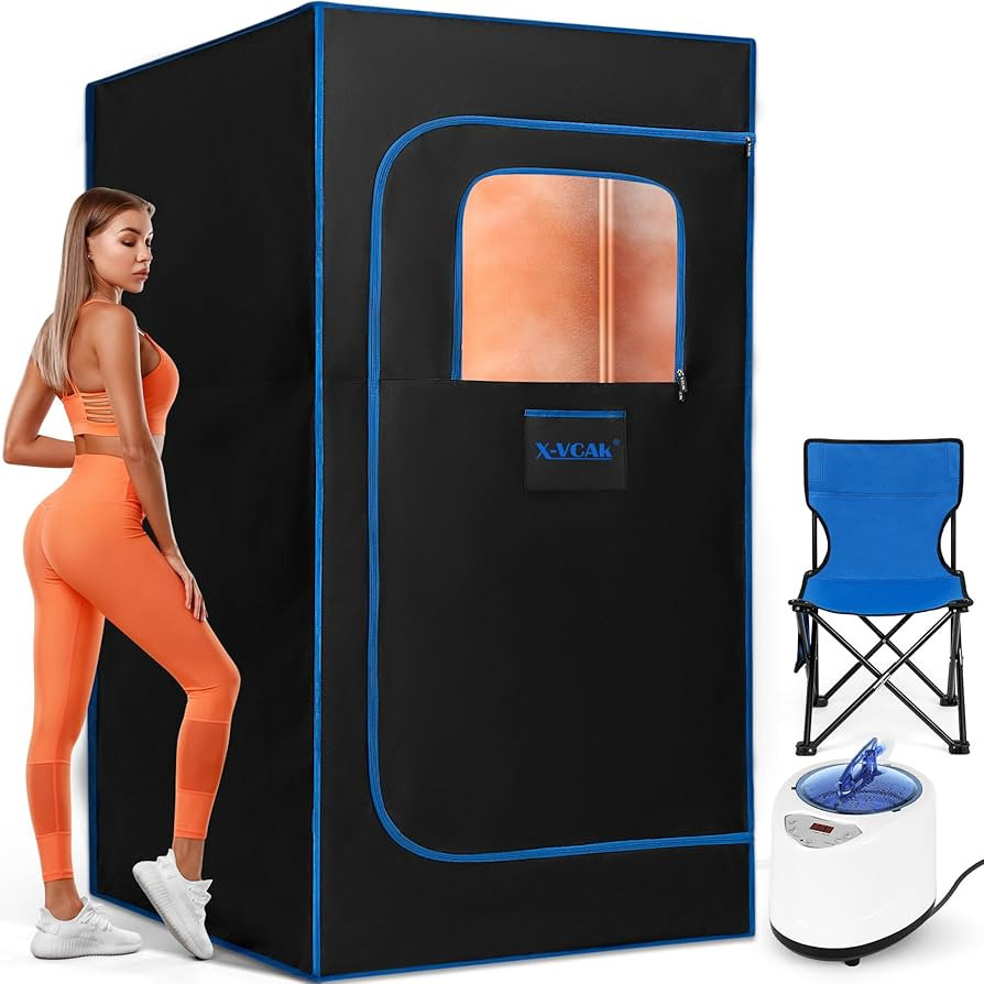 Sauna Box, Portable Sauna, Portable Steam Sauna for Home, Sauna Tent with 3L Steamer, Remote Cont... | Amazon (US)