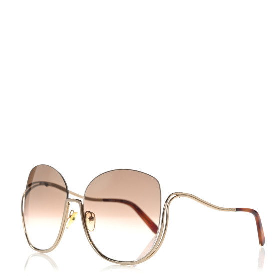 Oversized Round Milla Sunglasses CE125S Gold Havana | FASHIONPHILE (US)