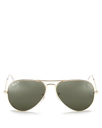 Ray-Ban  Original Polarized Brow Bar Aviator Sunglasses, 58mm  | Bloomingdale's Jewelry & Accesso... | Bloomingdale's (US)