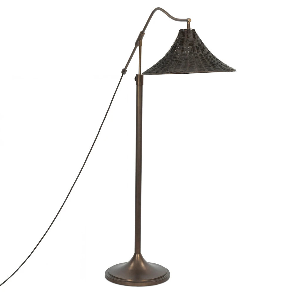 Caswell Oil Rubbed Bronze Floor Lamp | Kathy Kuo Home