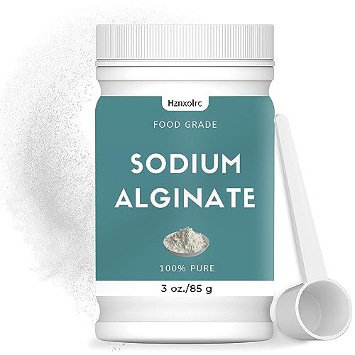 3 oz Sodium Alginate Powder, Pure Sodium Alginate Powder Perfect for Making Luxurious Caviar Spheres, Desserts, Meatloaves | Amazon (US)