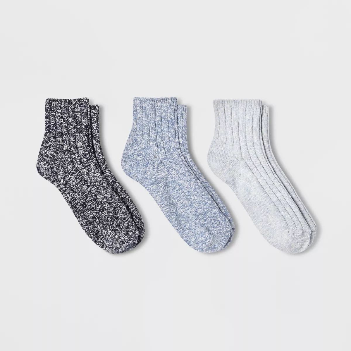 Women's Slub 3pk Ankle Socks - Universal Thread™ 4-10 | Target