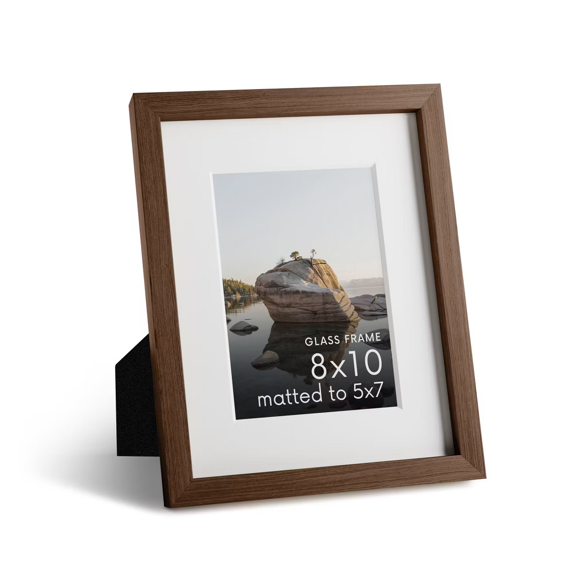Haus and Hues Oak Picture Frame with Glass, Walnut, 8x10 | Target