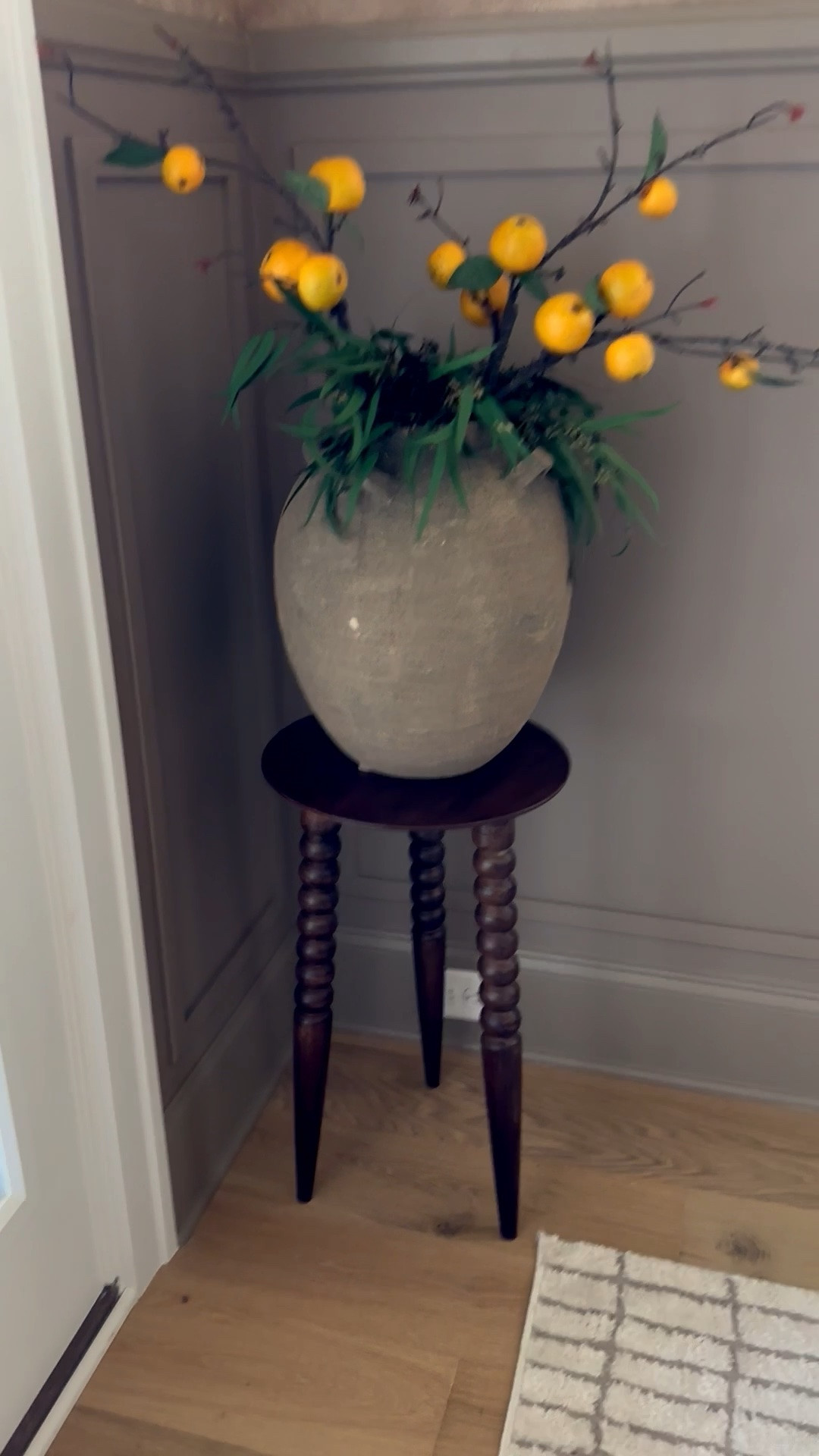 Best selling accent table with a modern take on the turned leg. Paired with this heavy water pot style vase.

#LTKdayinmylife #LTKHome #LTKSaleAlert