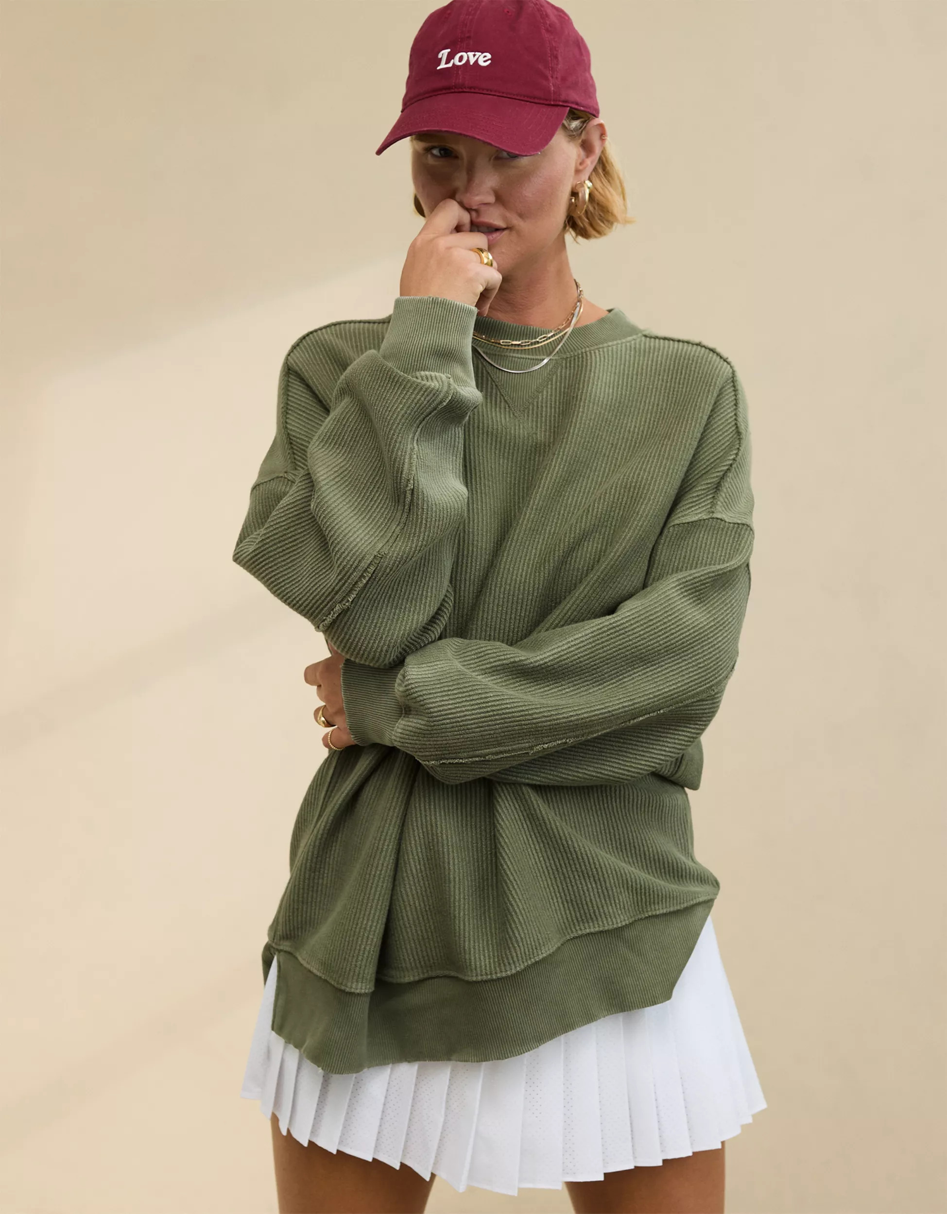 Aerie Big Chill Crew Sweatshirt | Aerie