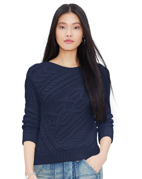 Cable-Knit Cotton Sweater | Ralph Lauren (US)