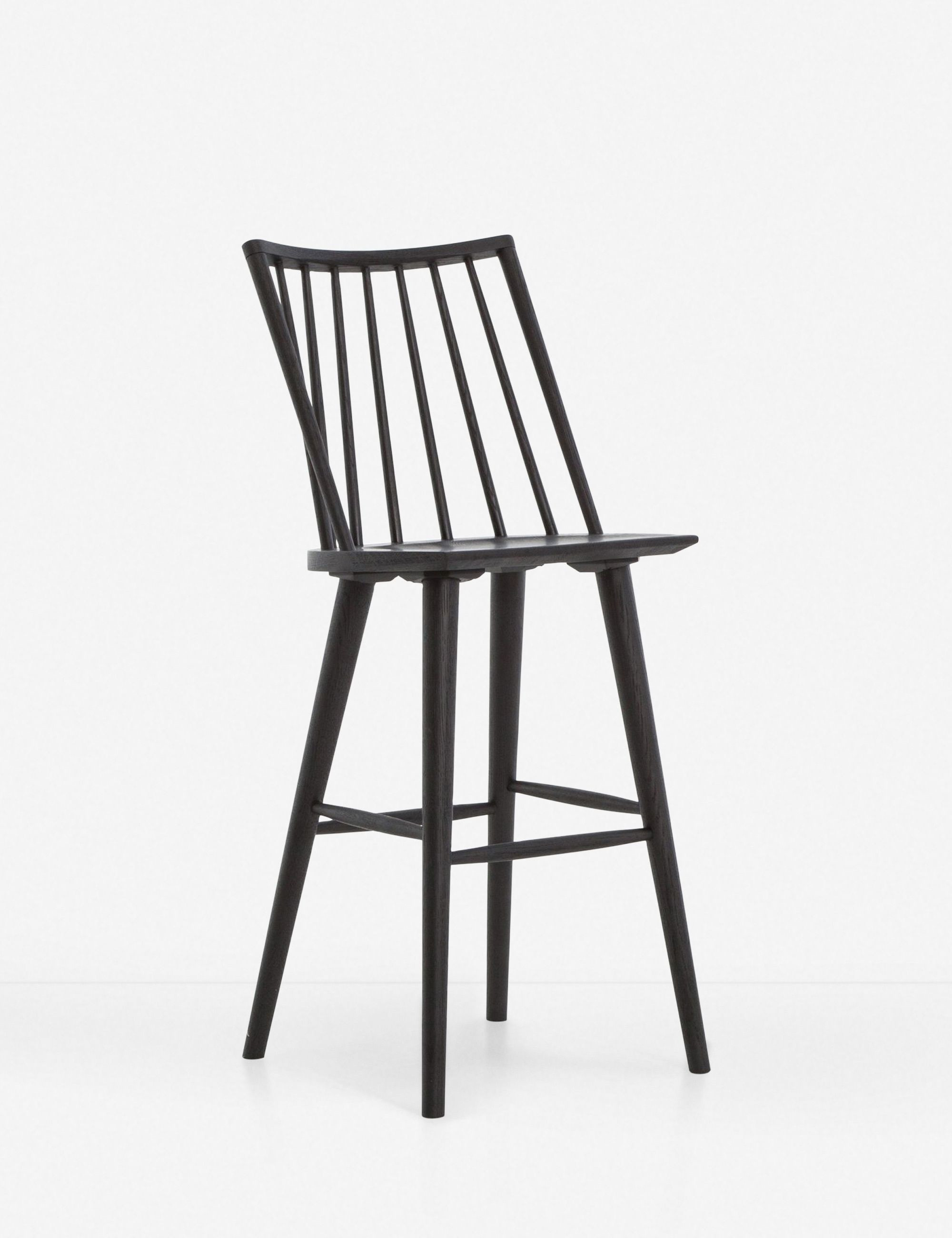 Lanae Bar Stool, Black Oak | Lulu and Georgia 