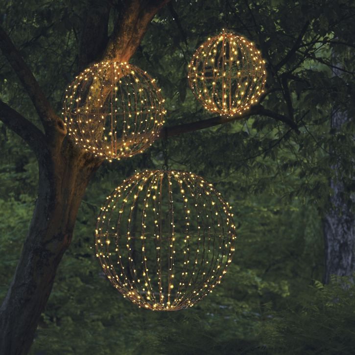 3D Foldable Lighted Spheres | Grandin Road | Grandin Road