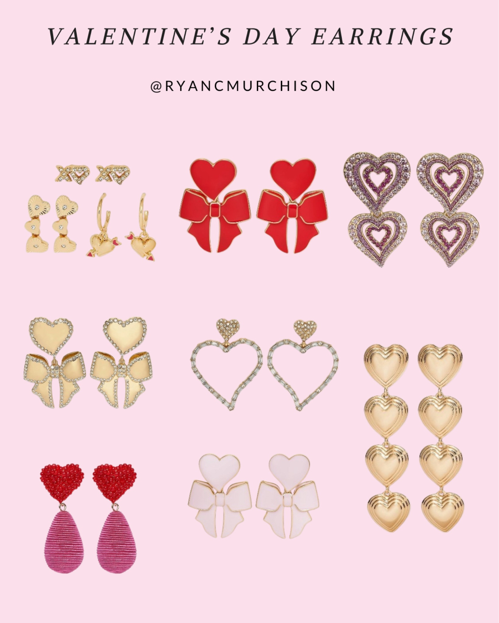 Favorite Valentine’s Day earrings, must have Valentine’s Day jewelry finds 

#LTKSeasonal #LTKfindsunder100 #LTKstyletip