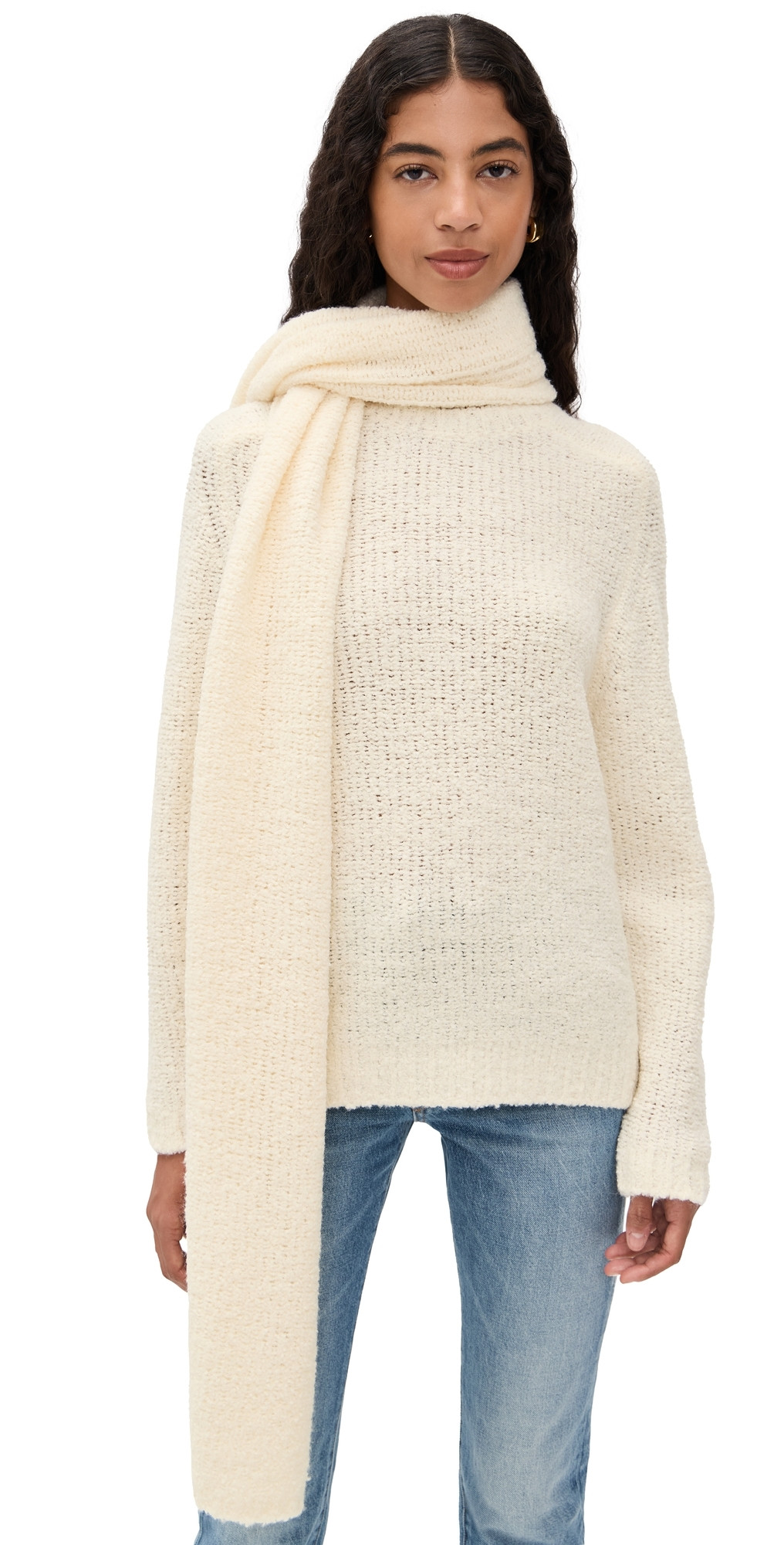 STAUD Siren Sweater Ivory S | Shopbop